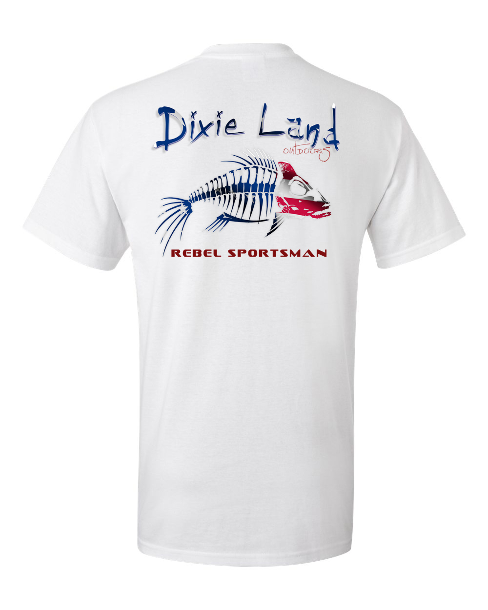 Bass fishing t shirt,bass skeleton,reel,lure,fish,rebel sportsman American flag