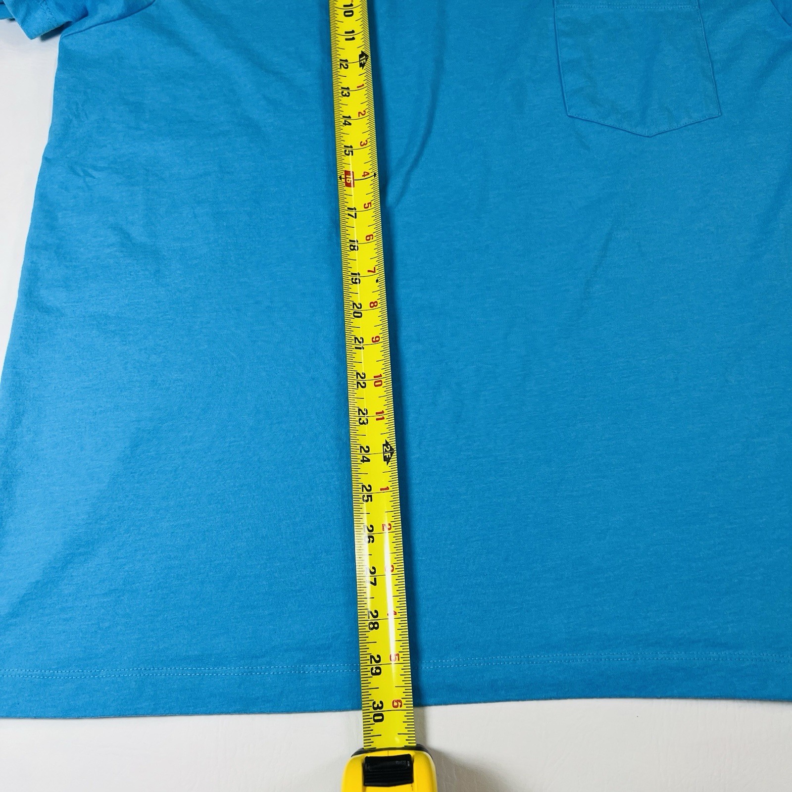 St Johns Bay Mens XXL T Shirt Blue Short Sleeve Crew Neck Pocket Stretch gallery