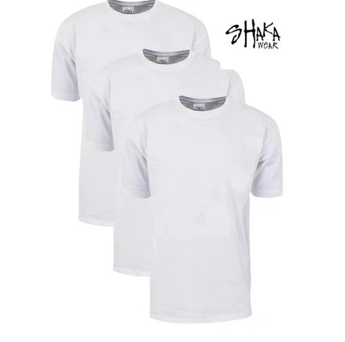 3-Pack Shaka Wear 7.5 oz Max Heavyweight Short Sleeve T-Shirt NEW gallery