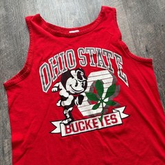 1989 Red Ohio State Buckeyes Tank Top
