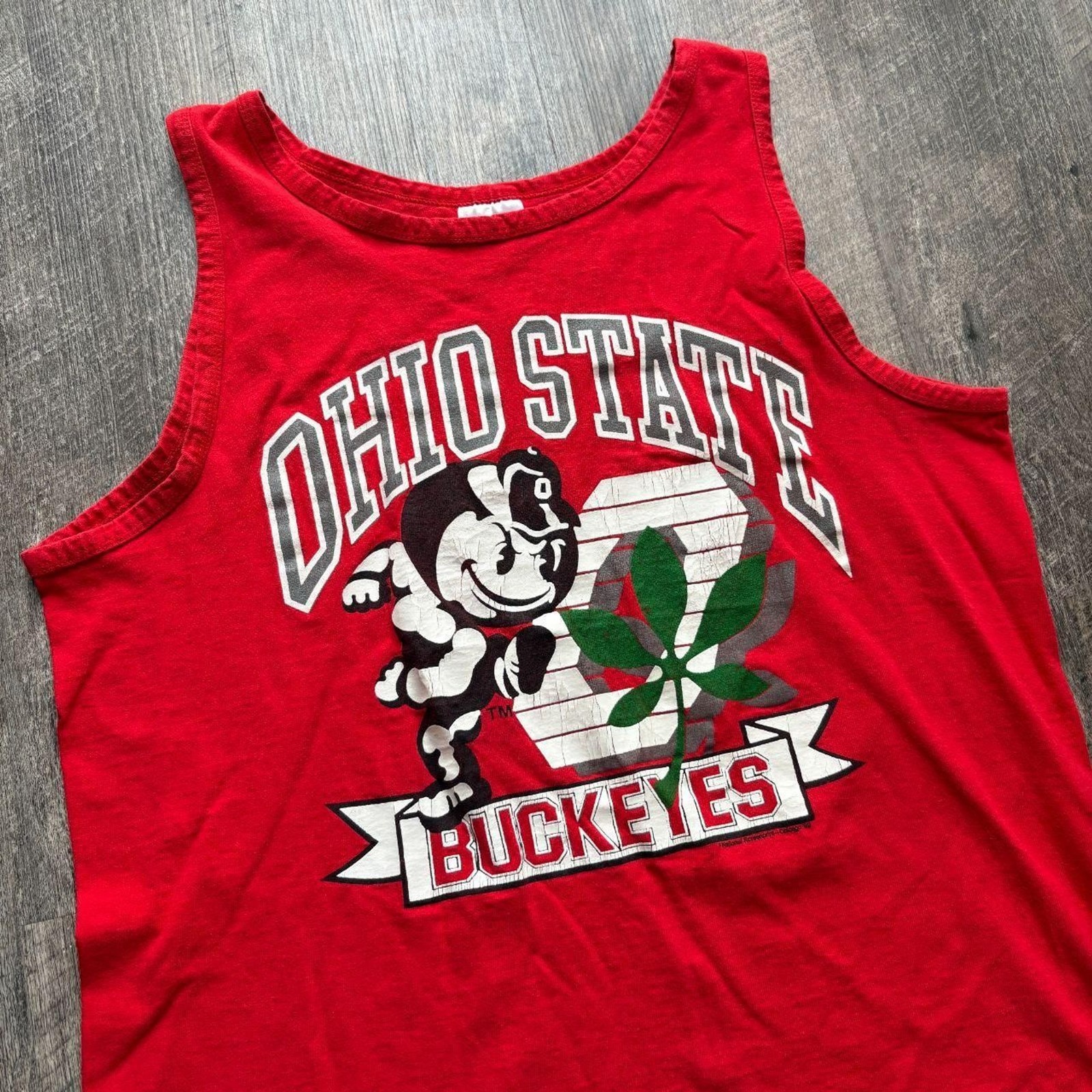 1989 Red Ohio State Buckeyes Tank Top gallery