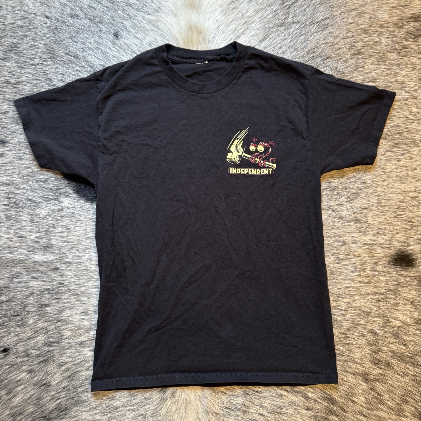 Y2K Independent Truck Co Time To Grind Skate Tee Black Graphic Shirt Sz M 🛹🔥 gallery