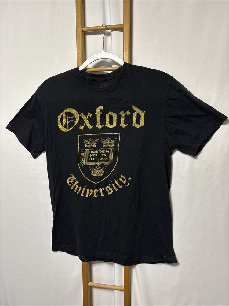 Oxford University Official Merchandise Unisex T-shirt Size Medium Black
