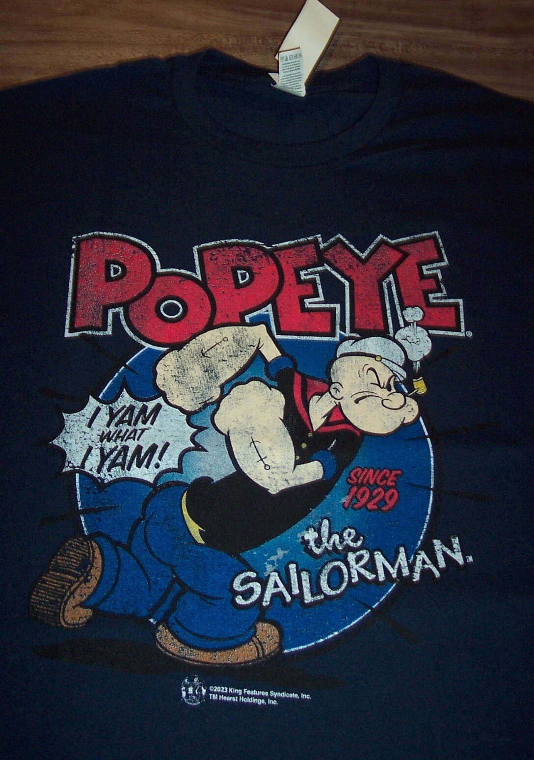 VINTAGE STYLE POPEYE THE SAILOR MAN T-Shirt MENS MEDIUM NEW w/ TAG gallery