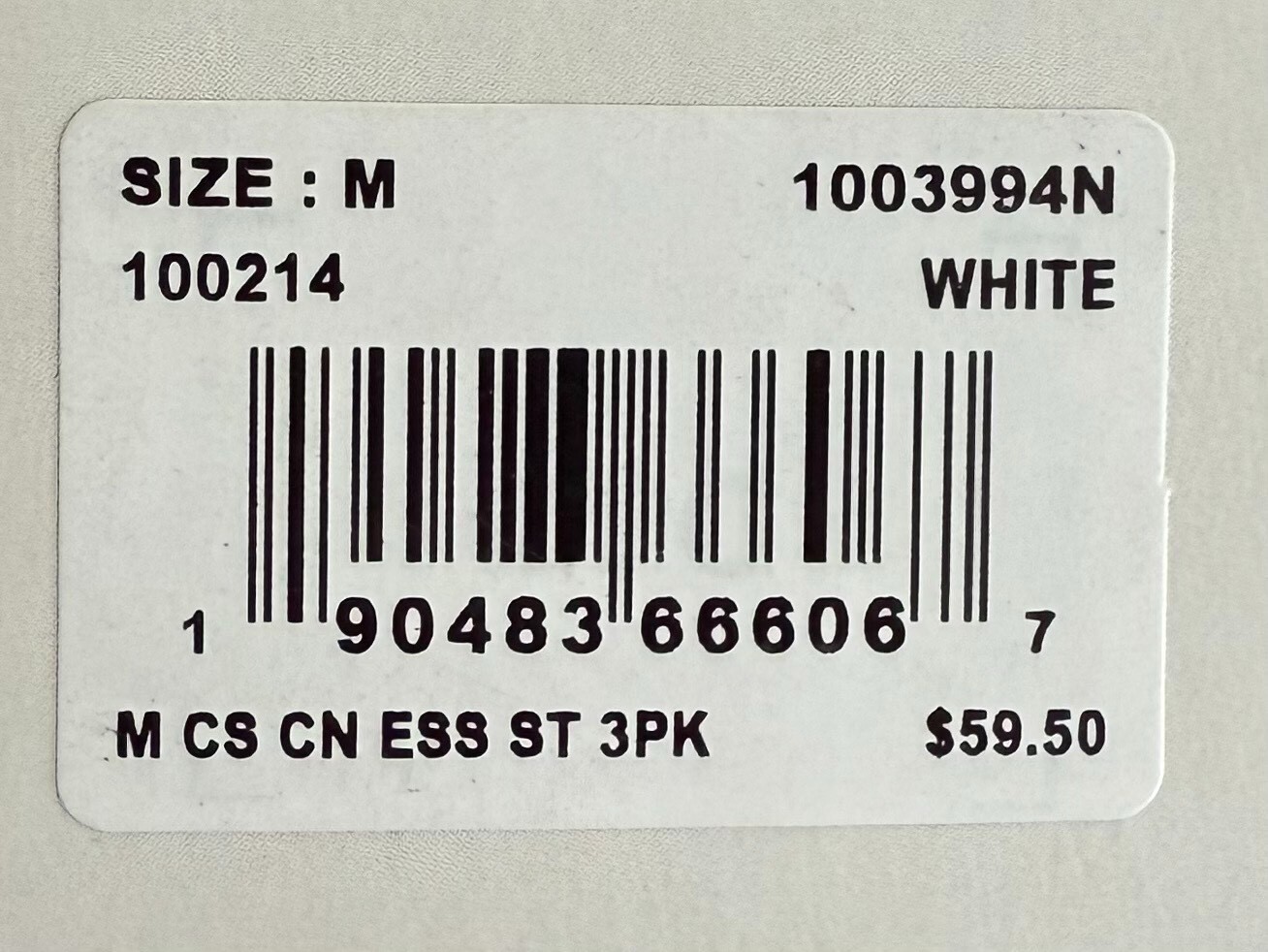Tommy John 1003994N Crew Neck 3 Pk Cool Cotton Stretch White Shirt (New in Box) gallery