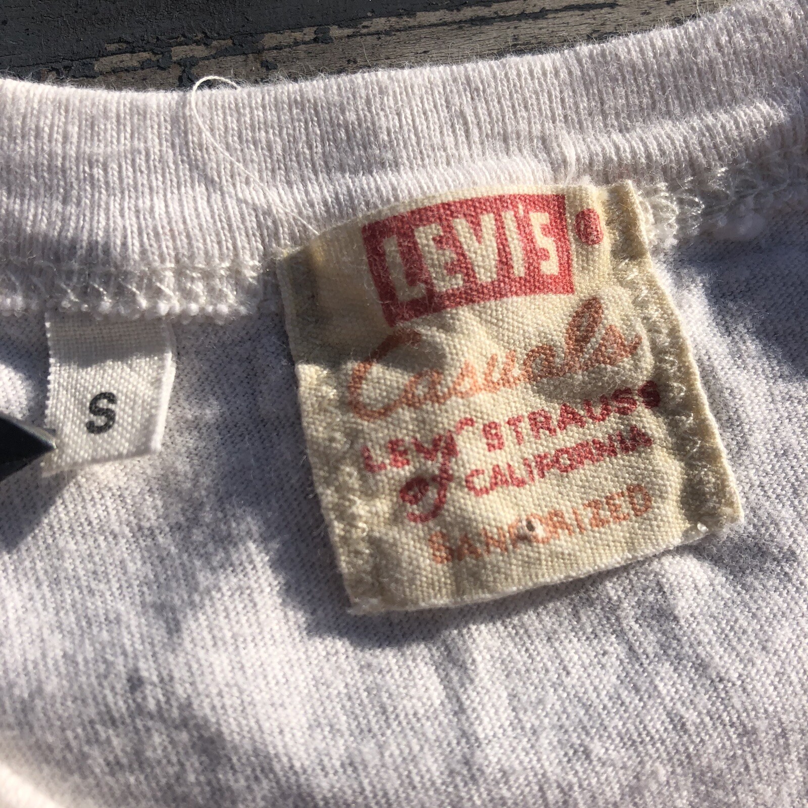 Levi's Vintage Clothing 1950's Sportswear Tee Striped Pocket T Single Stitch M gallery