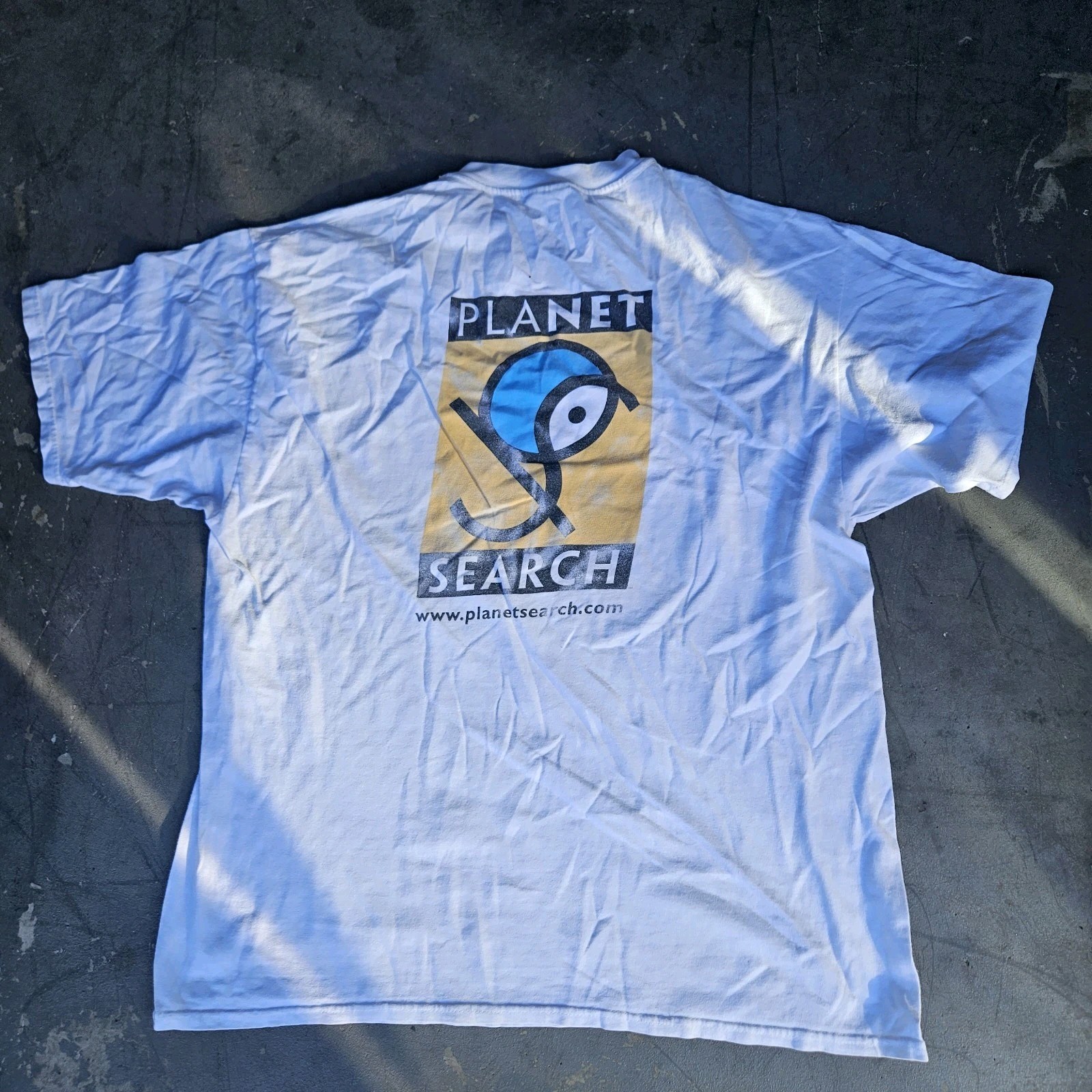 Planet Search Tech Software Y2k Vintage Vtg Tee Shirt Size XL