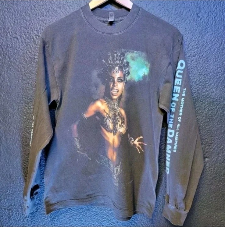 Queen of the Damned Aaliyah Long Sleeve Shirt Custom Multi-Print Shaka Wear Tee! gallery