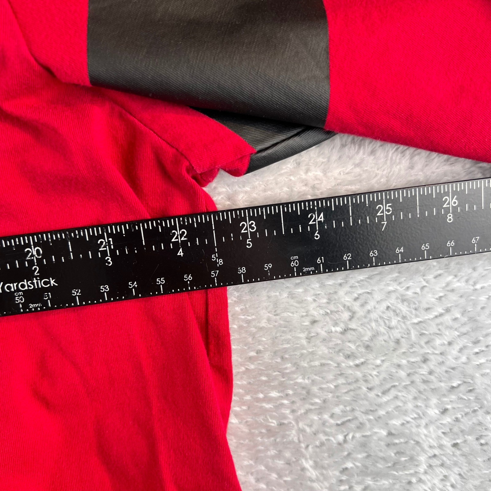 Nike Air Long Sleeve T-Shirt Men's Red Black Chevron Graphic Tee XL gallery