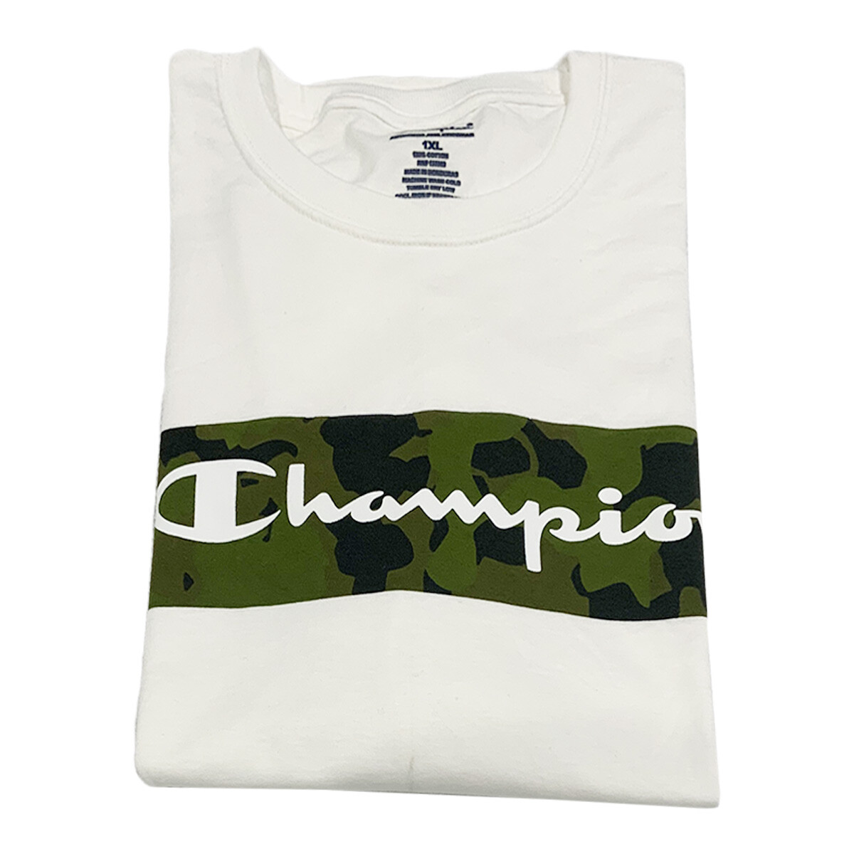 NWT CHAMPION MSRP $34.99 MENS OFF WHITE BIG & TALL SHORT SLEEVE T-SHIRT SIZE 1XL gallery