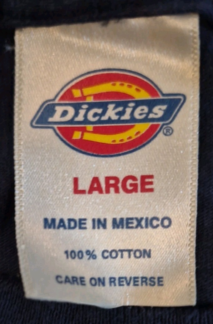 Dickies Workwear Logo Men's Large T-Shirt Navy Blue gallery