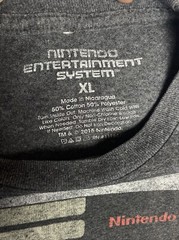 Nintendo NES Controller T-Shirt XL Video Game NES Original Dark Gray *READ*