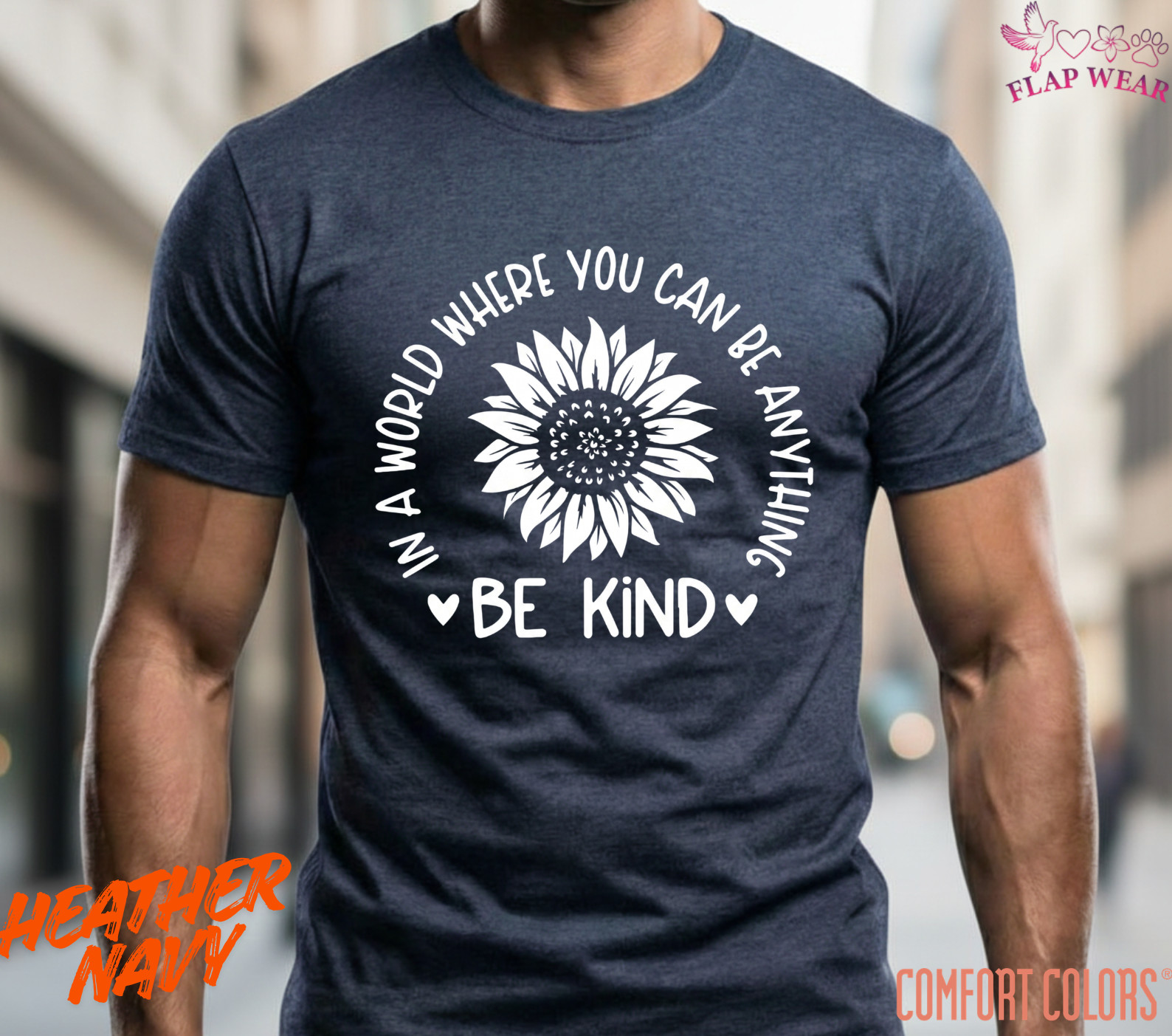 Unisex Be Kind Sunflower T shirt Men T shirt Women valanity Romantic gallery