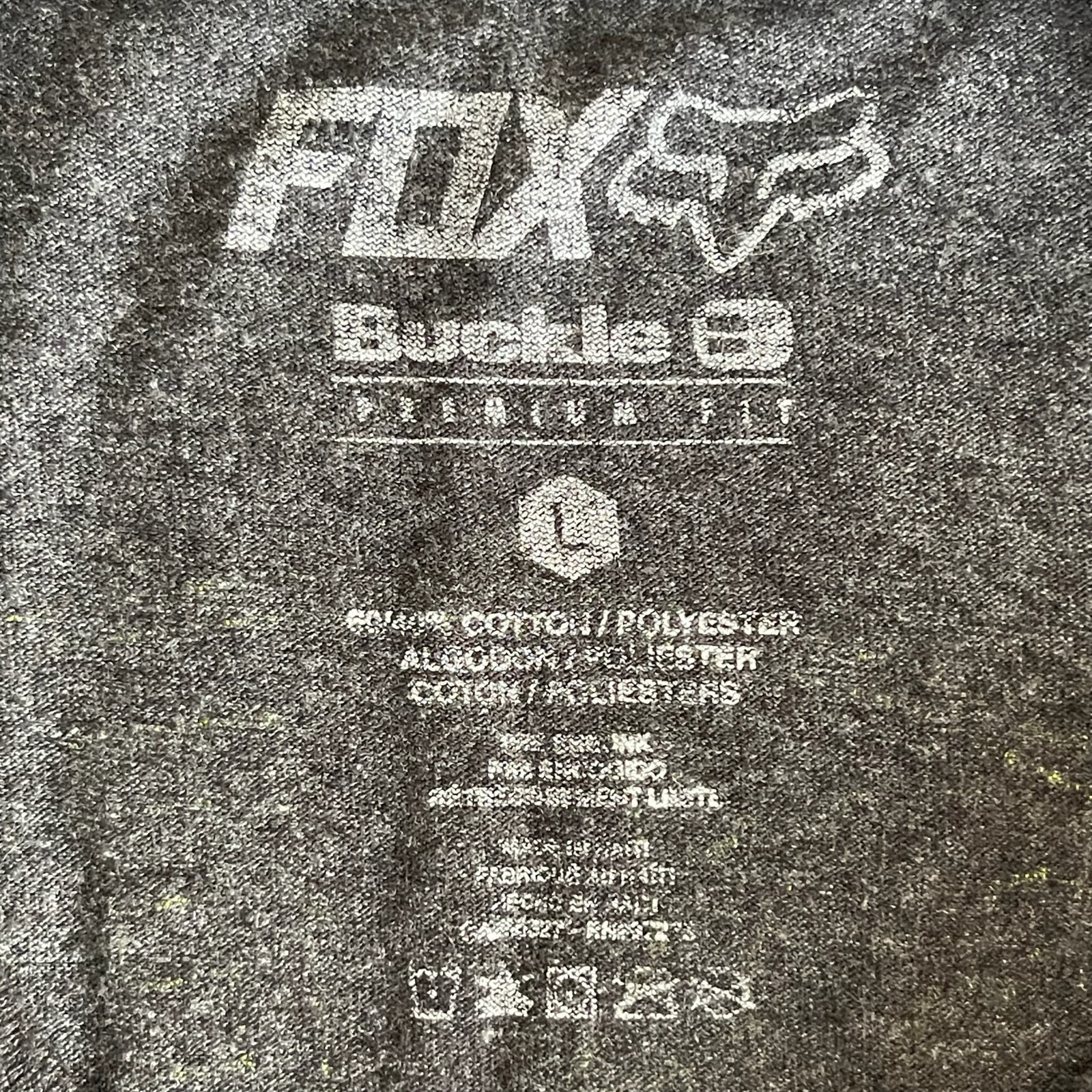 Buckle Men's Gray Formula Reflective Fox Racing Motocross T-Shirt Size L gallery