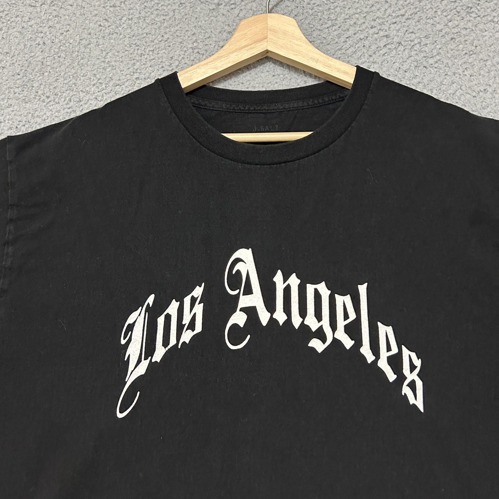 J Galt Shirt Mens Large Black Los Angeles Graphic Tee Short Sleeve Streetwear gallery
