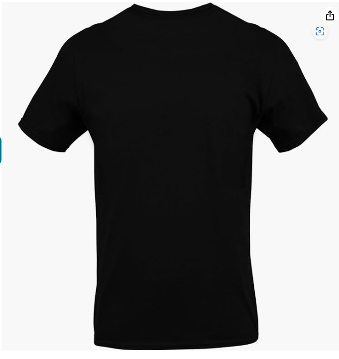 Gildan Men's Crew T-Shirts, Multipack, Style G1100, Black 100% Cotton Size X-L gallery