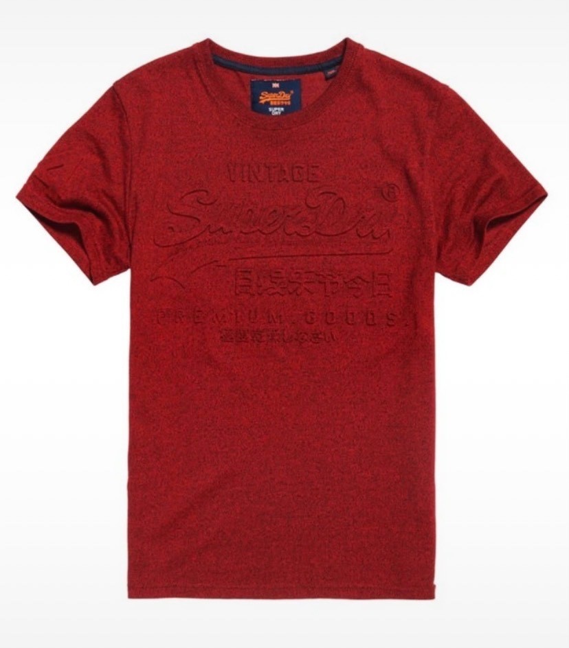 Superdry Vintage Crew T-Shirt Red Size M – Premium Goods gallery