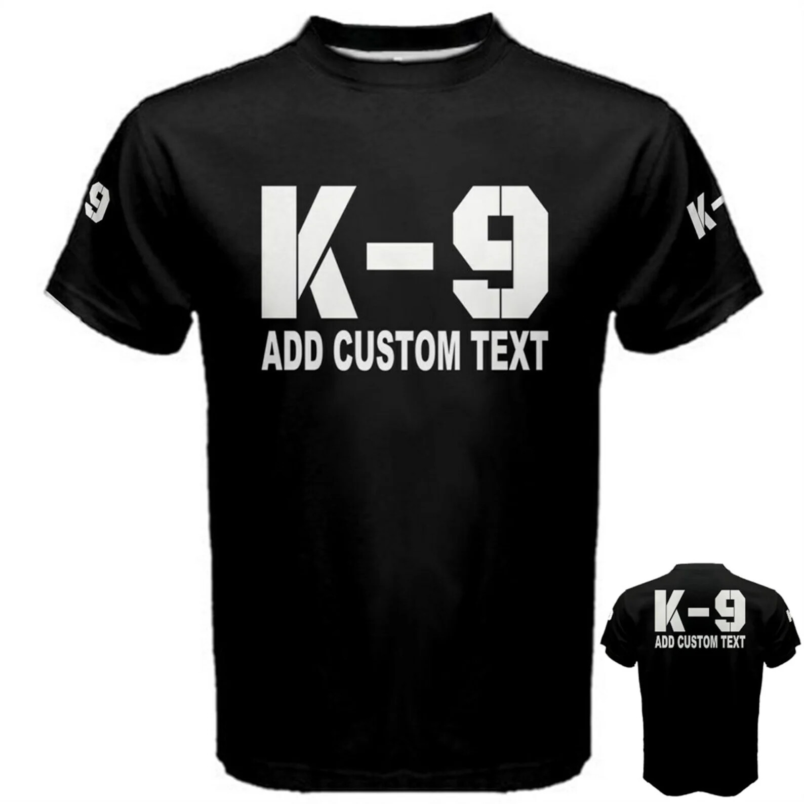 Add Custom Text To K-9 Police Officer Training Agencies T-shirt gallery