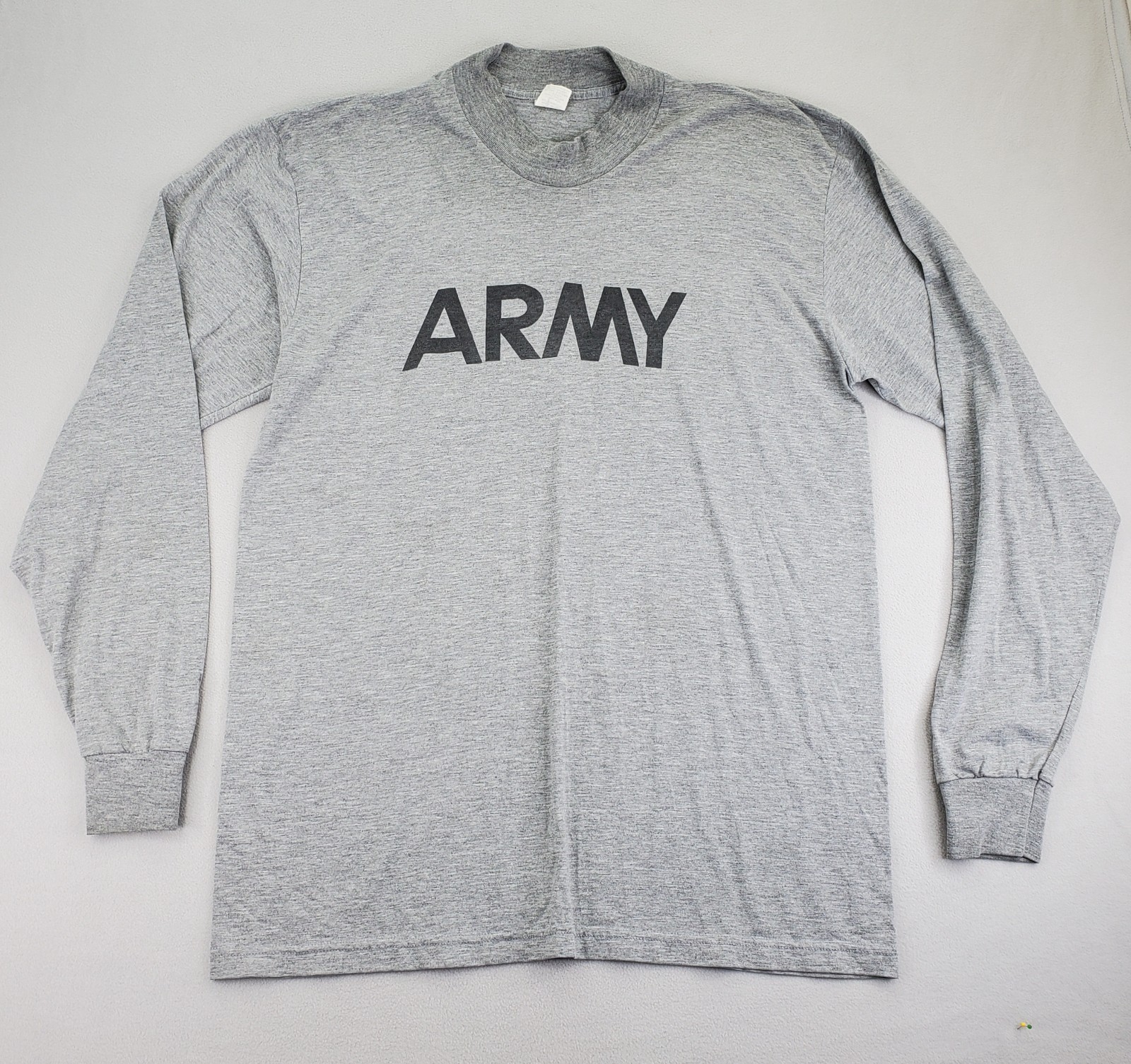 VTG Official Reflective Army Logo Shirt Mens XL Gray Long Sleeve USA AKWA Tek gallery