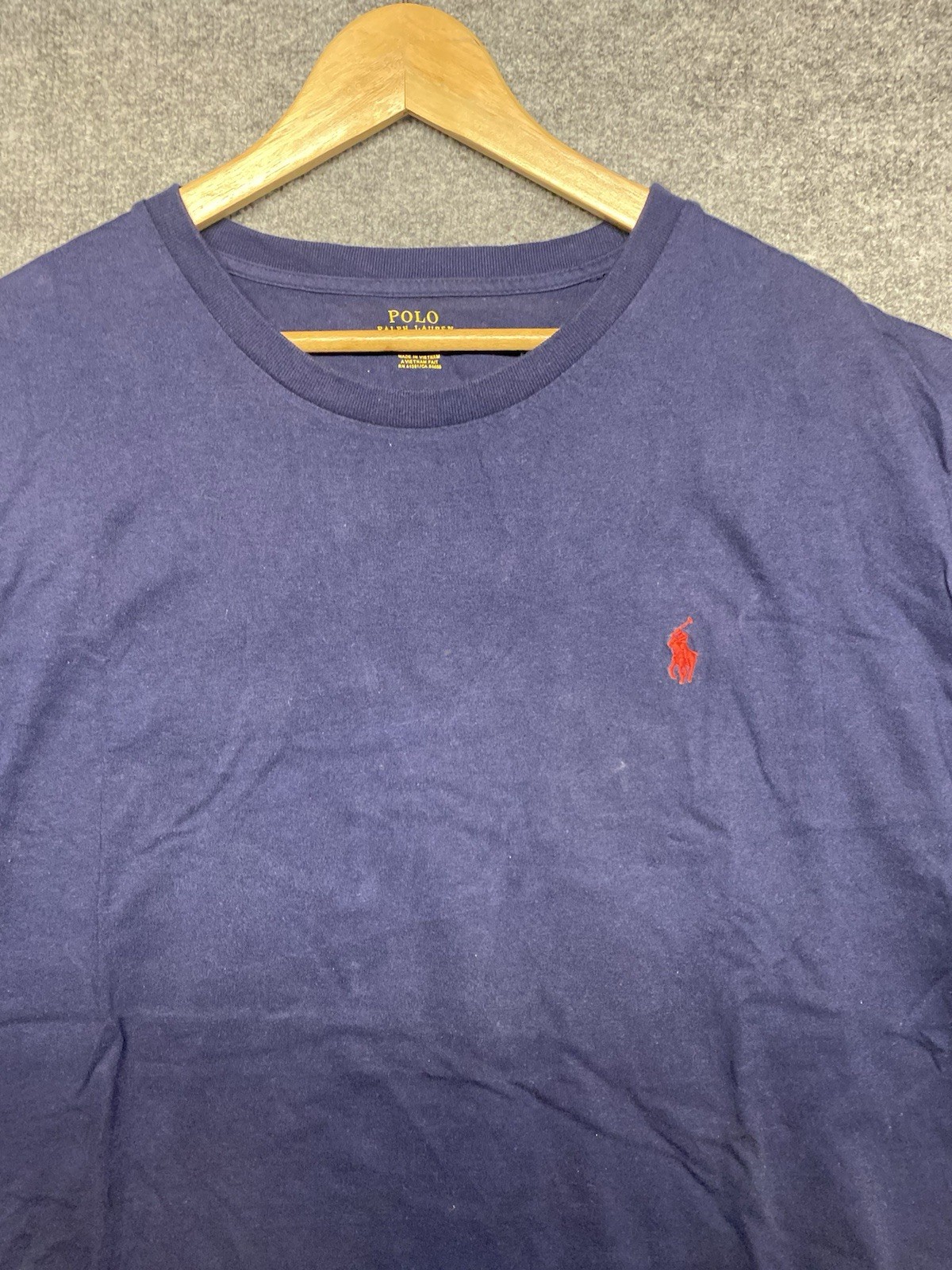 Polo Ralph Lauren T Shirt Men XXL Navy Blue Short Sleeve Classic Basic Tee Pony gallery