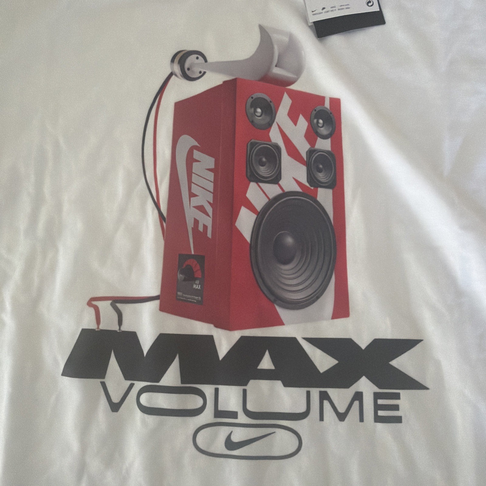 Nike The Nike Tee Max Volume Graphic White Loose Fit Men's T-Shirt S gallery