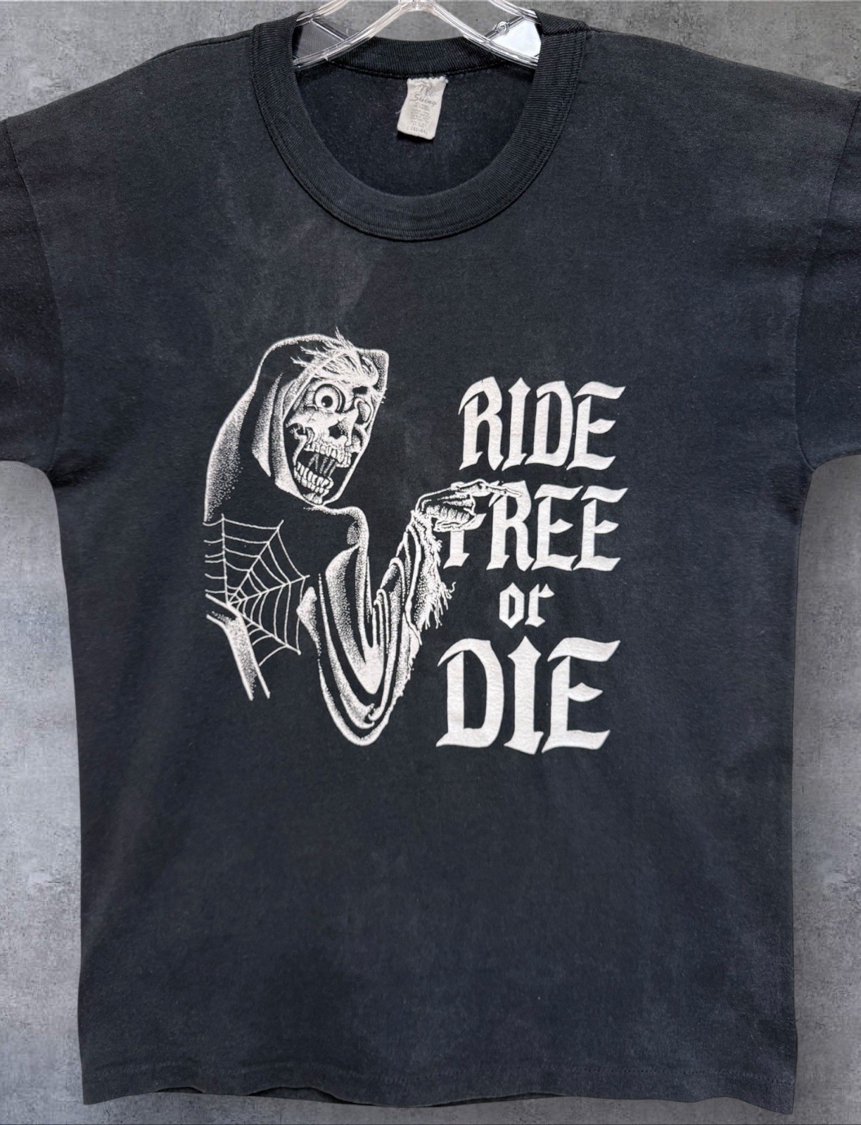 Vtg 80’s Ride Free Or Die Bike Week Daytona ‘89 Single Stitch T Shirt Lg 20”x27”