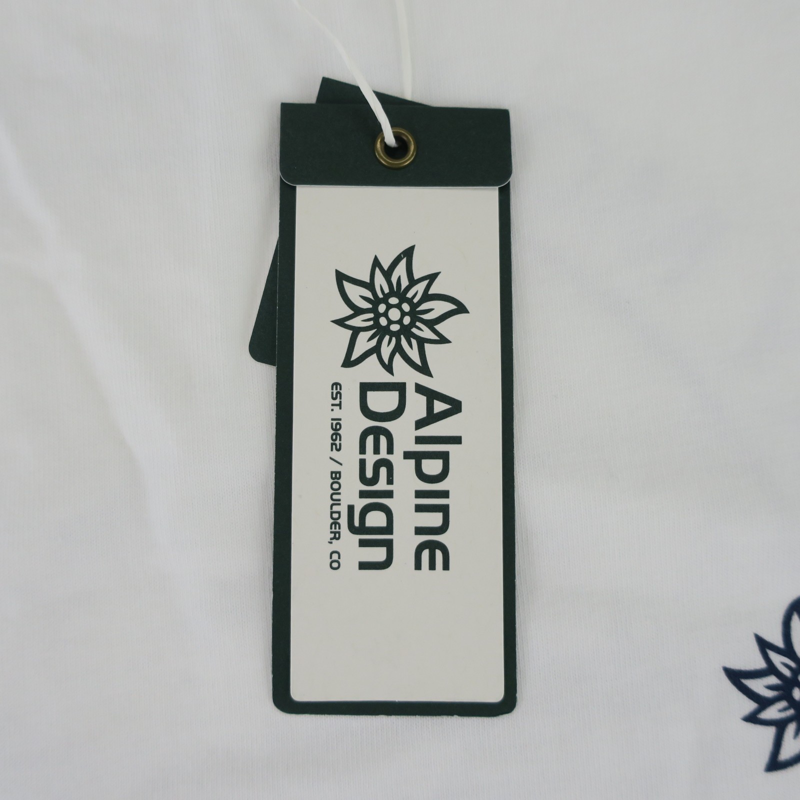 Alpine Design Organic Cotton Rocky Mountains Colorado Mens T Shirt Size L White gallery
