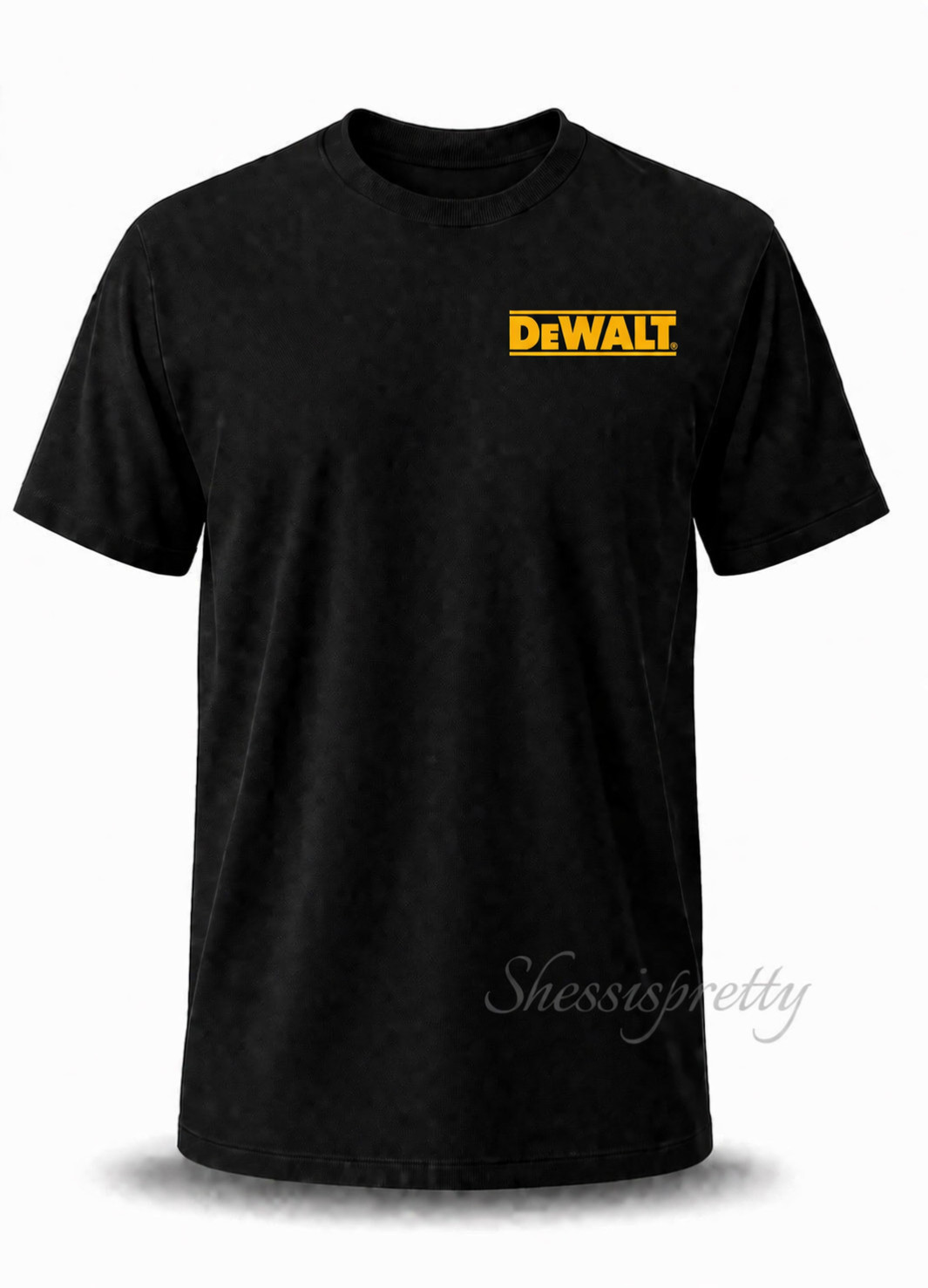 DeWALT Style T-Shirt 100% Cotton Workwear Tee Dewalt Clothing S-3XL DeWalt drill gallery