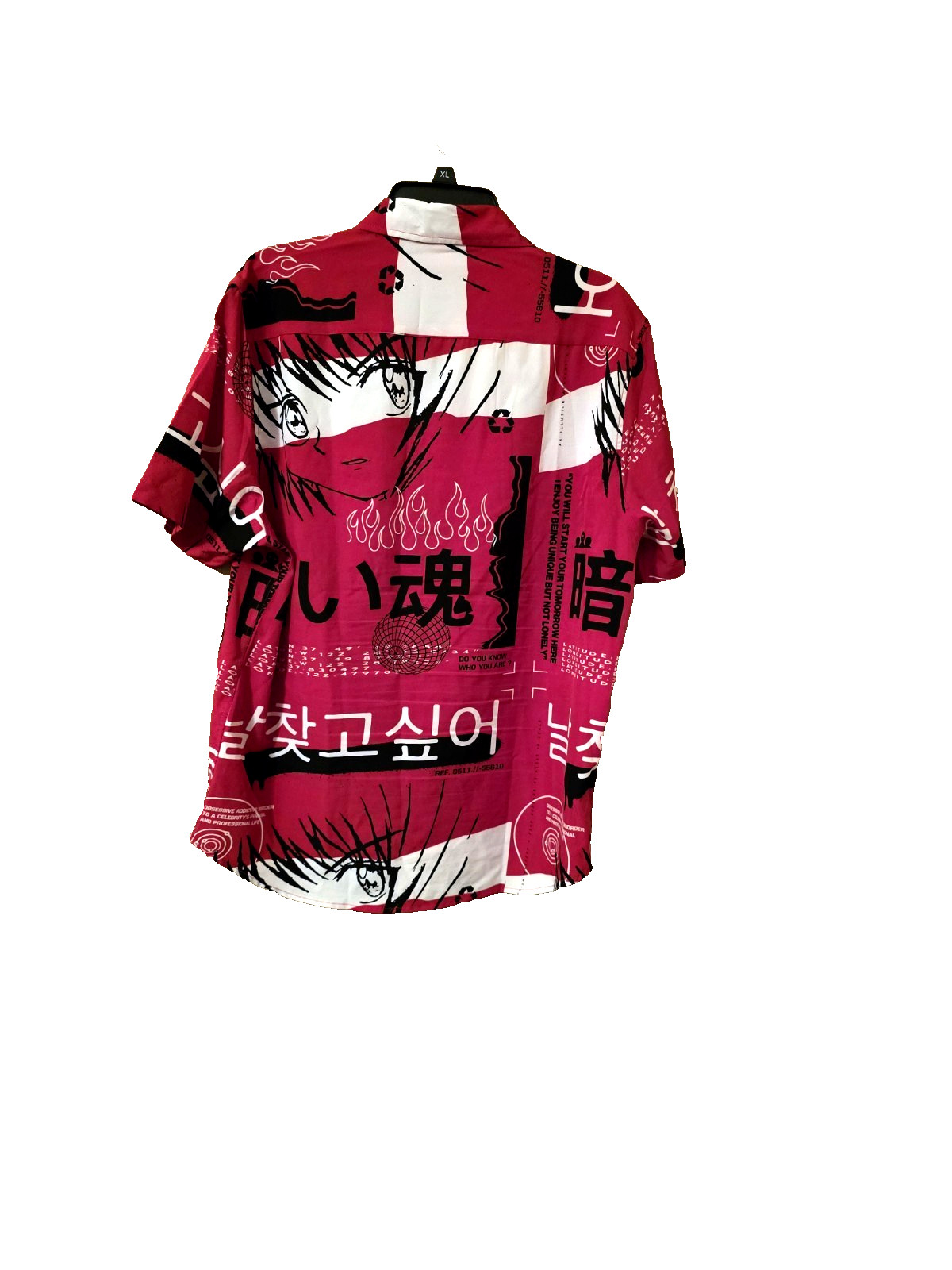 VSTR 4 way Stretch shirt man button down shirt sleeve red polyester spandex NWOT gallery