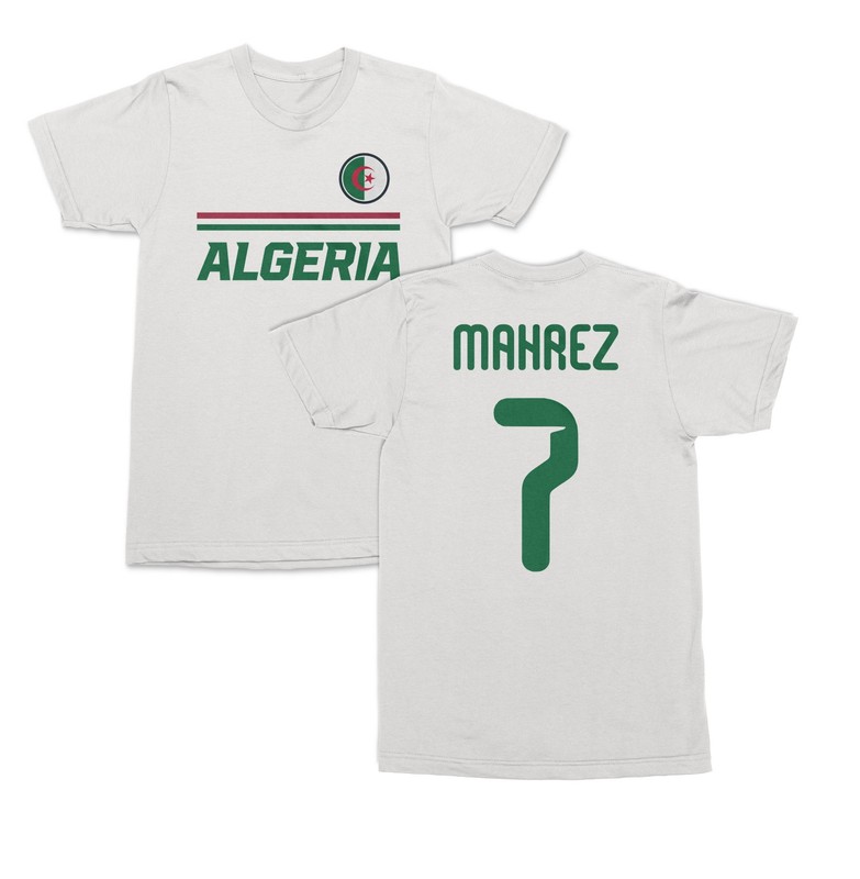 Algeria Soccer Fans Mahrez 7 Jersey Style Unisex T-Shirt