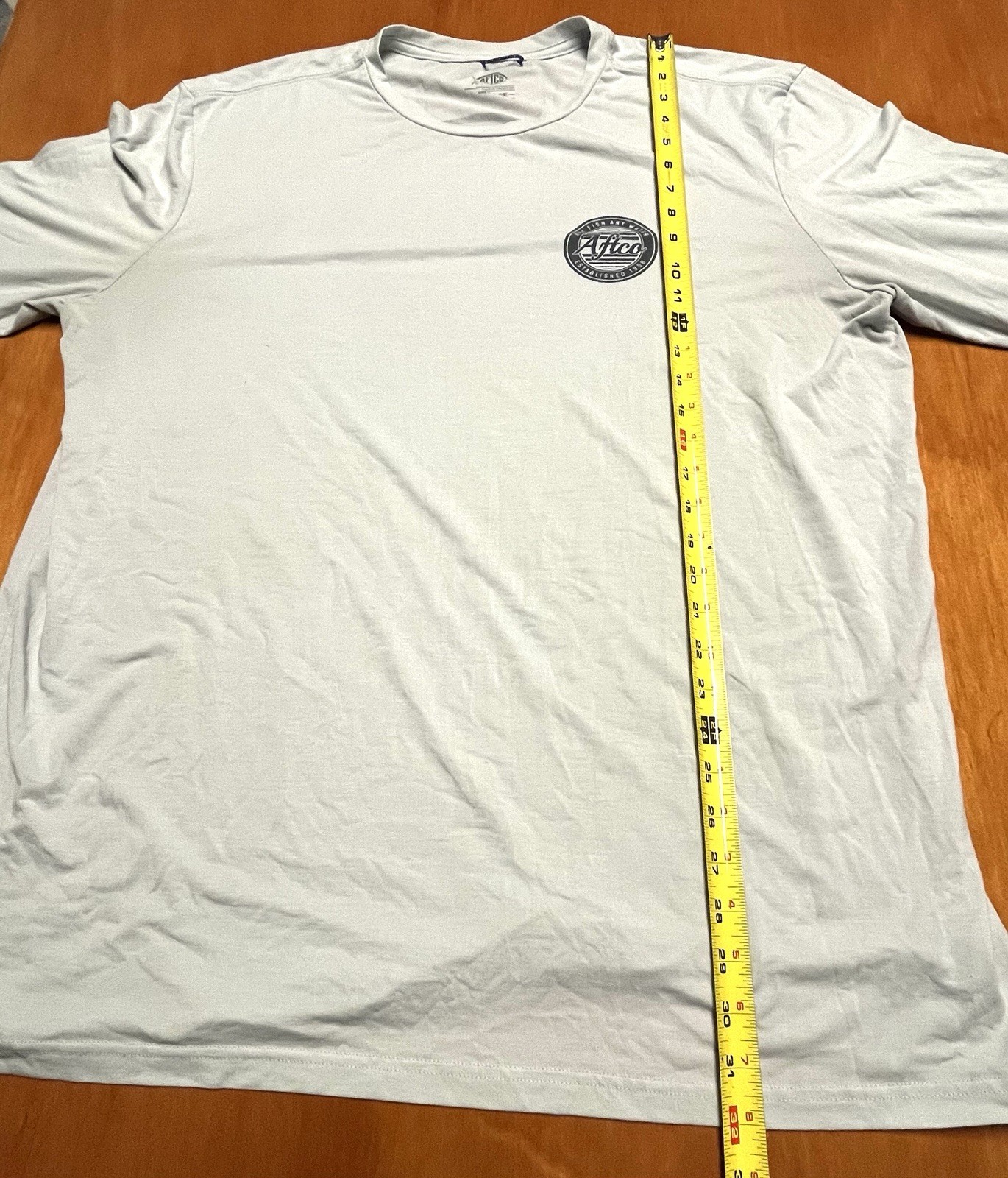 Aftco Shirt 2XL Light Blue Fishing Boat Performance Outdoors Hike Trail Men gallery