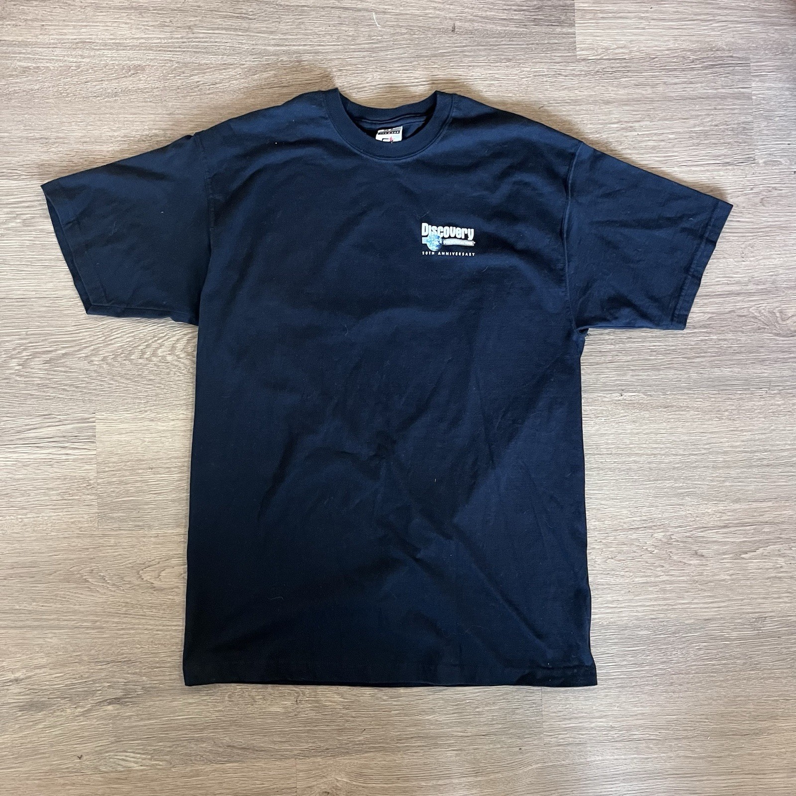 Jerzees Discovery 100% Cotton Men's Black Graphic Cotton T-Shirt L 2005 gallery