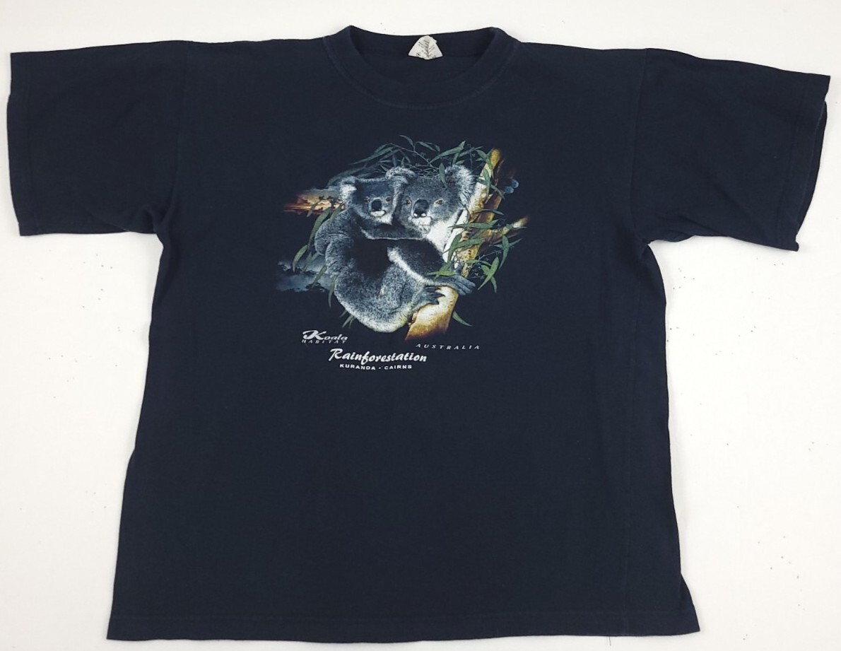 Vintage 90s Australia Koala Bear Rainforest Shirt Rare Vtg Aus Wildlife Animals gallery