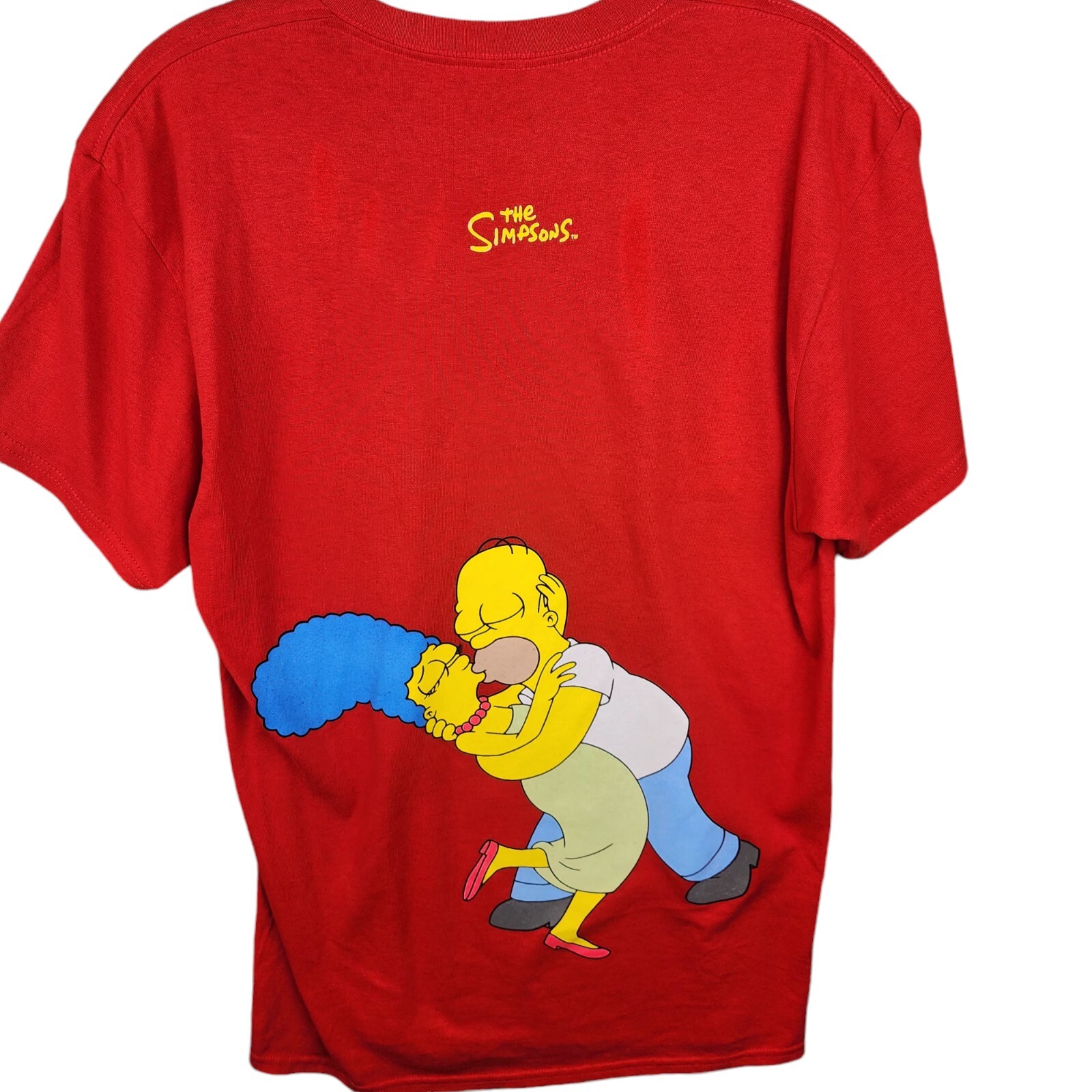 The Simpsons 20th Century Fox Red T-Shirt Mens Sz M Double Sided Lg Graphic gallery