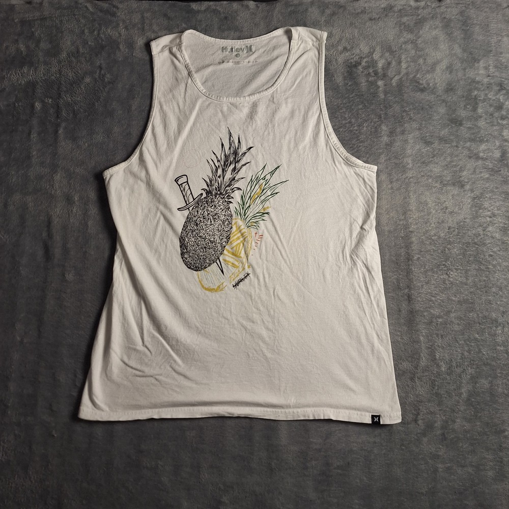 Hurley Pineapple Tropical Graphic Tank Top Island Vibes Size Small