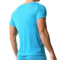 Sexy Ultra-thin Men’s Undershirts Casual Short Sleeve Basic Daily T-shirts Tops