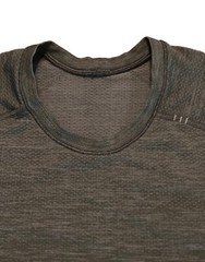 LULULEMON Men’s Small Metal Vent Tech Short Sleeve Shirt ‘Graphite Grey/Black’