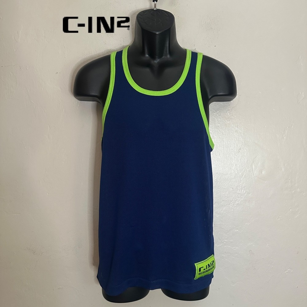 Cin2 Scrimmage Mesh Tank Top 18″ armpit to armpit Gently worn Nylon/spandex
