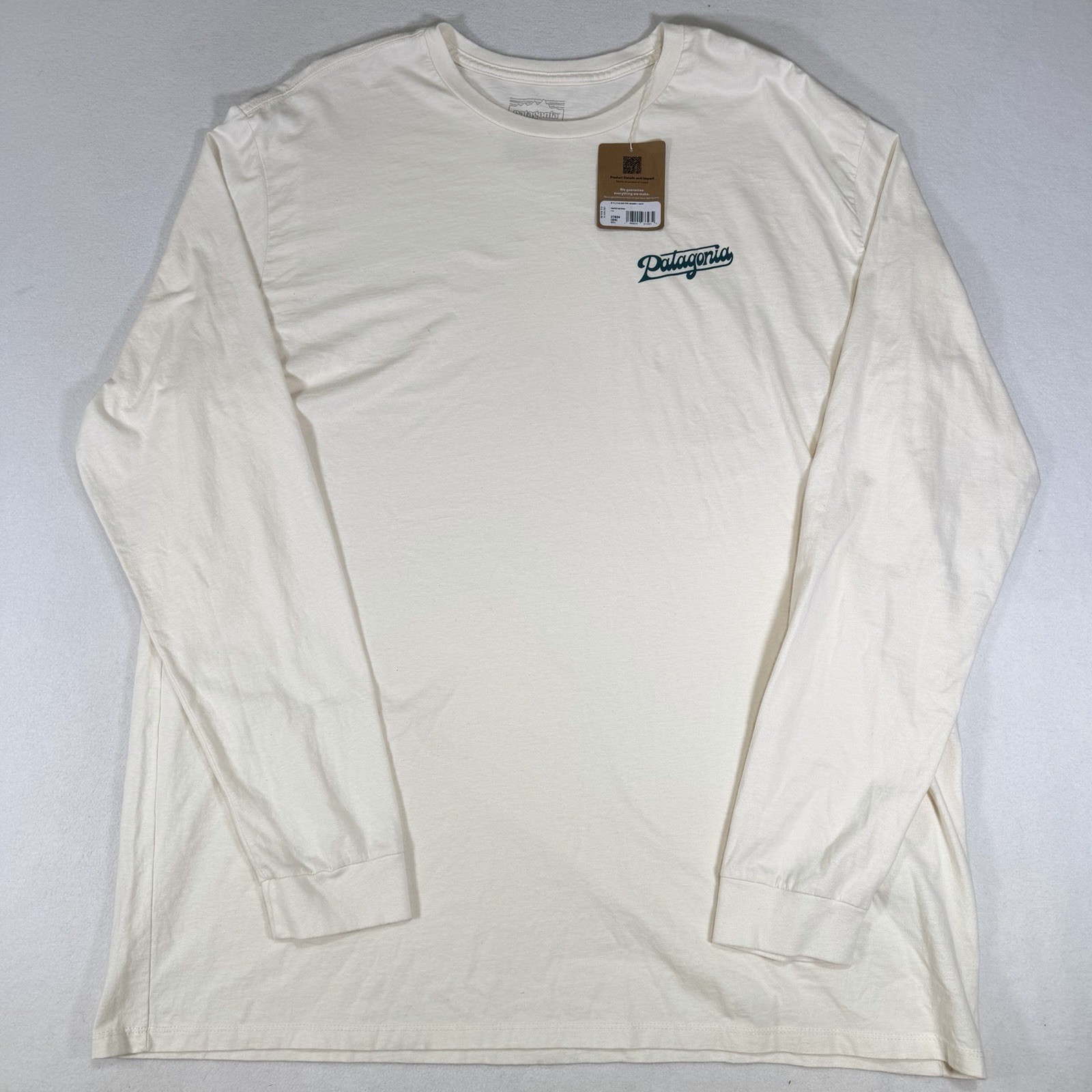 NWT Patagonia Long Sleeve Glider Organic Shirt Mens XXL Undyed Natural Beige gallery