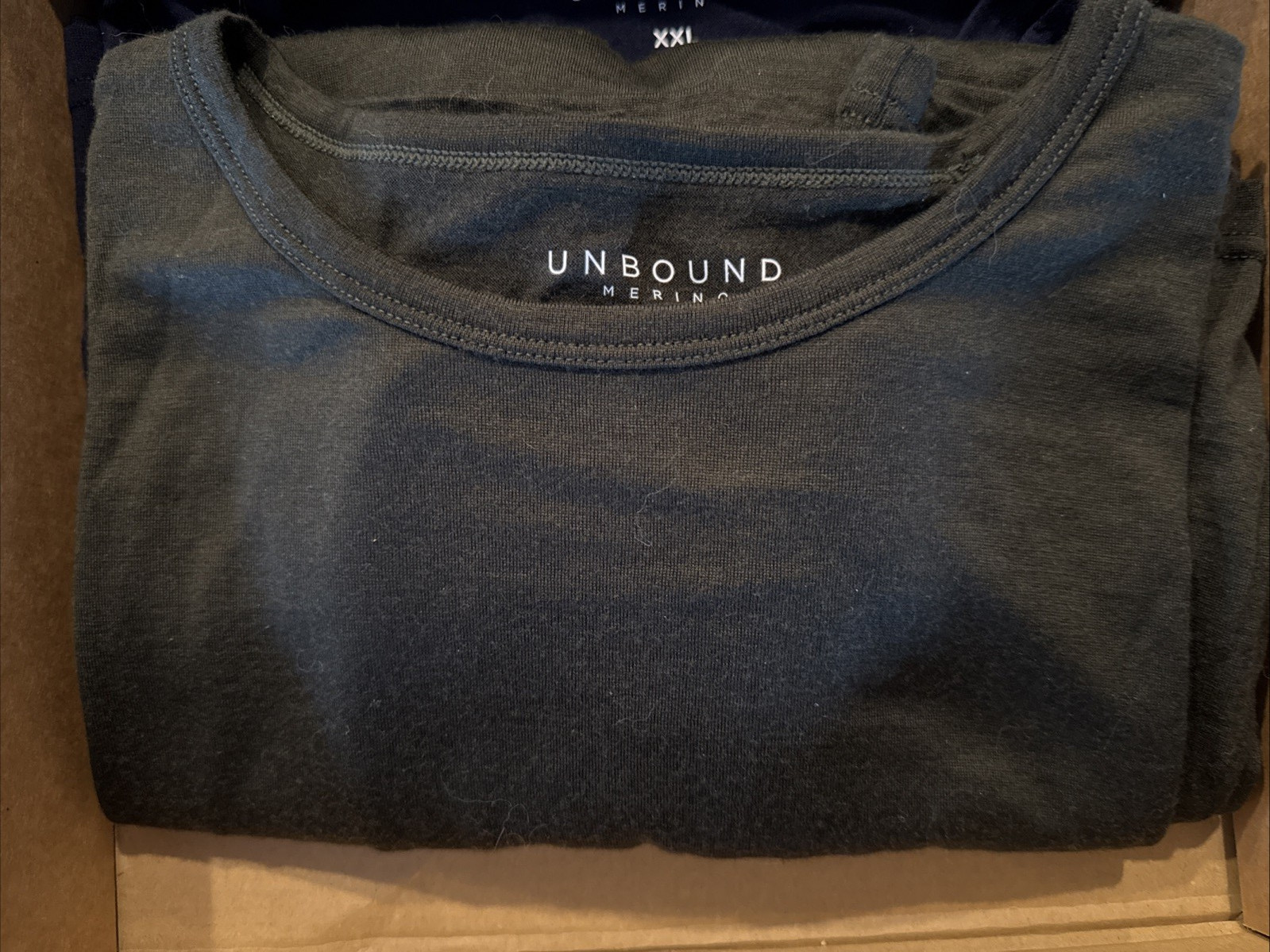 NEW! Unbound Merino Men's XXL 2X 2XL Forest Green Crew T-Shirt Wool Short Sleeve gallery