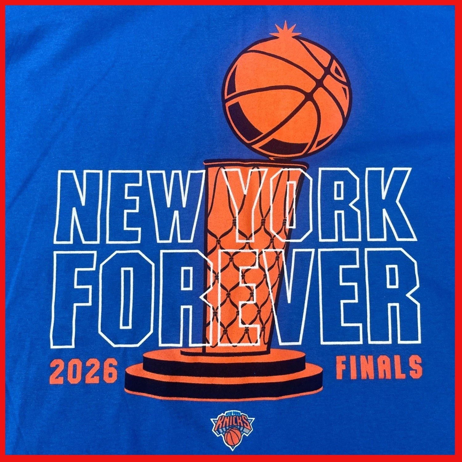 New York Kn!ck$ Forever 2026 FINALS Trophy Graphic T Shirt Playoffs SGA gallery