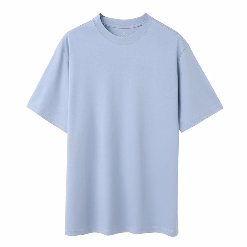 High-End Liquid Nitrogen 100% Mercerized Cotton Men’S Short-Sleeve Top Summer Ro