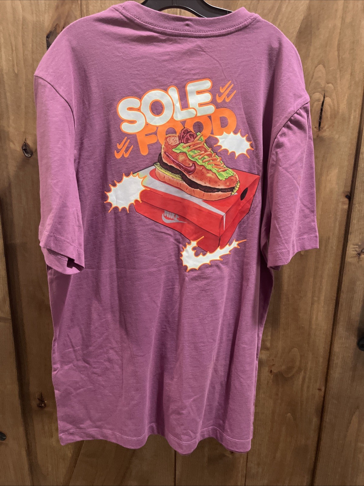 NWT Nike Sole Food T-Shirt With Burger Shoe Retail $35 gallery
