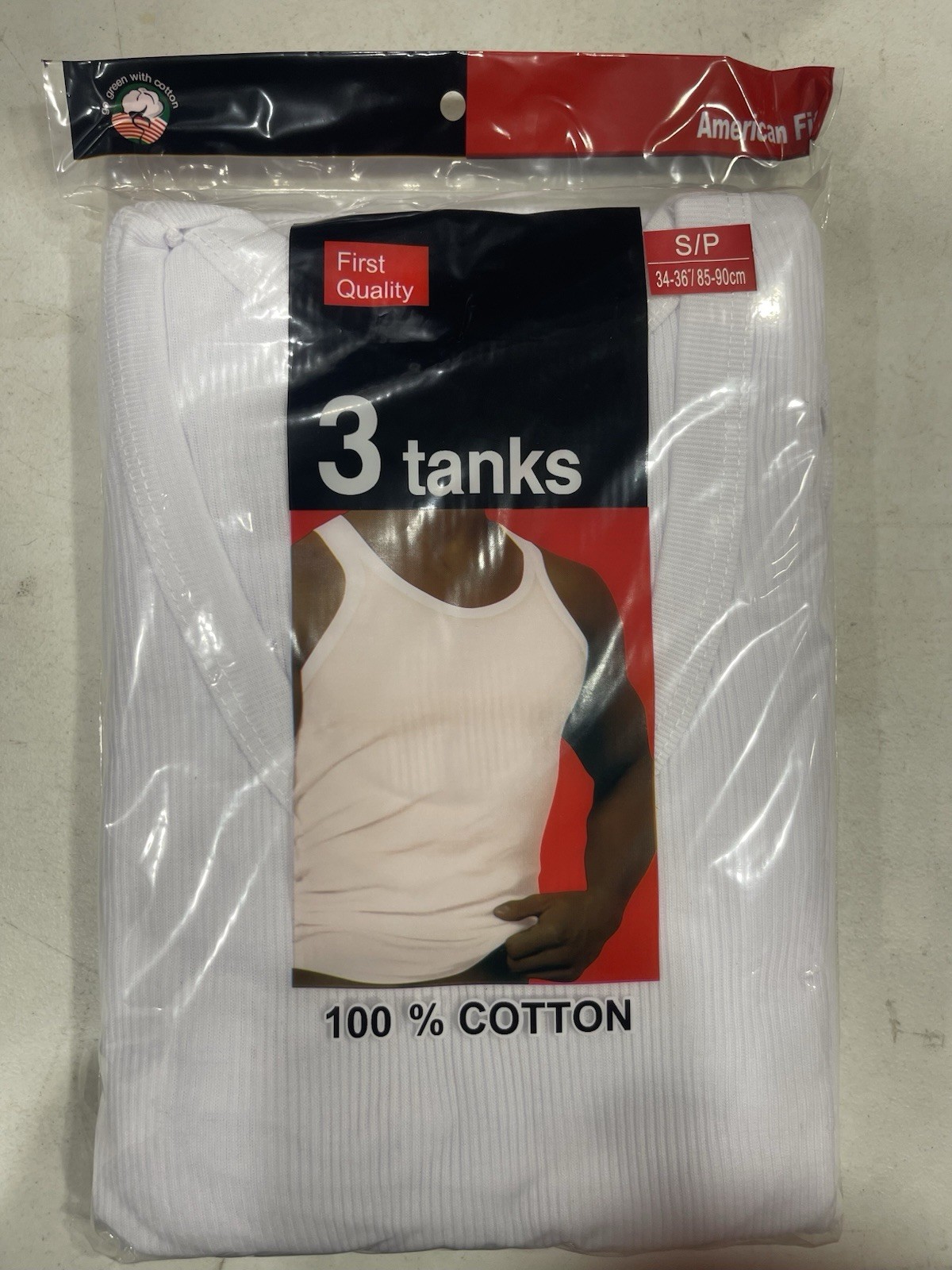 3-Pack Rodex Men’s Tank Tops | First Quality | Soft Cotton | Size S gallery