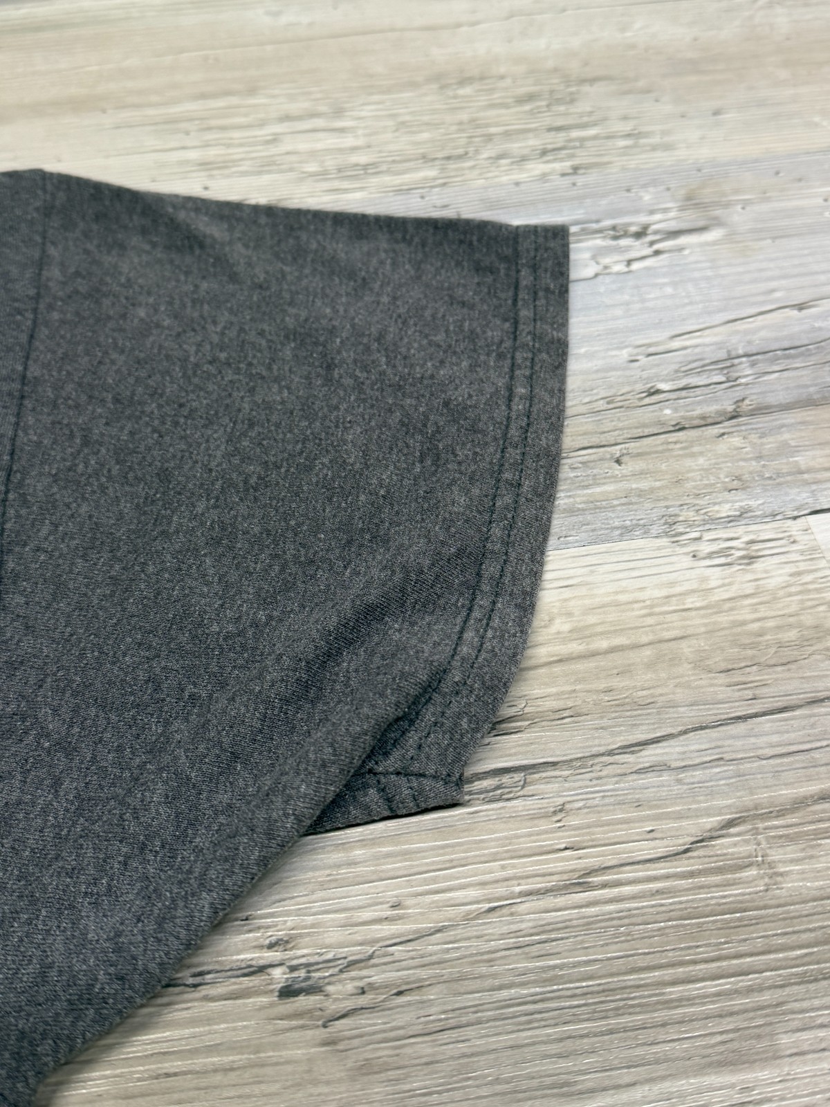 Hanes EcoSmart Mens 2XL Charcoal Heather Gray Blank Crewneck T-Shirt gallery