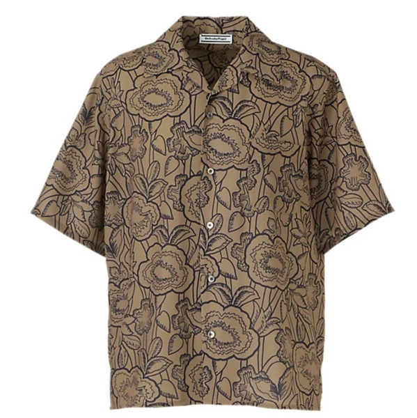 Onitsuka Tiger PRINTED SHIRT & SHORTS 100% Polyester Botanical Art JAPAN NEW gallery