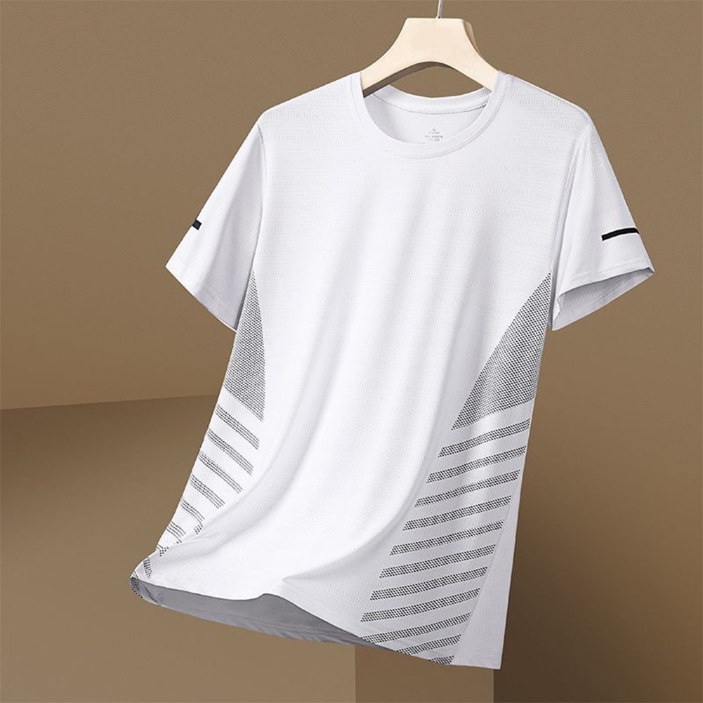 Lightweight Ice Silk T Shirt for Men Perfect for Sports and Outdoor Activities gallery