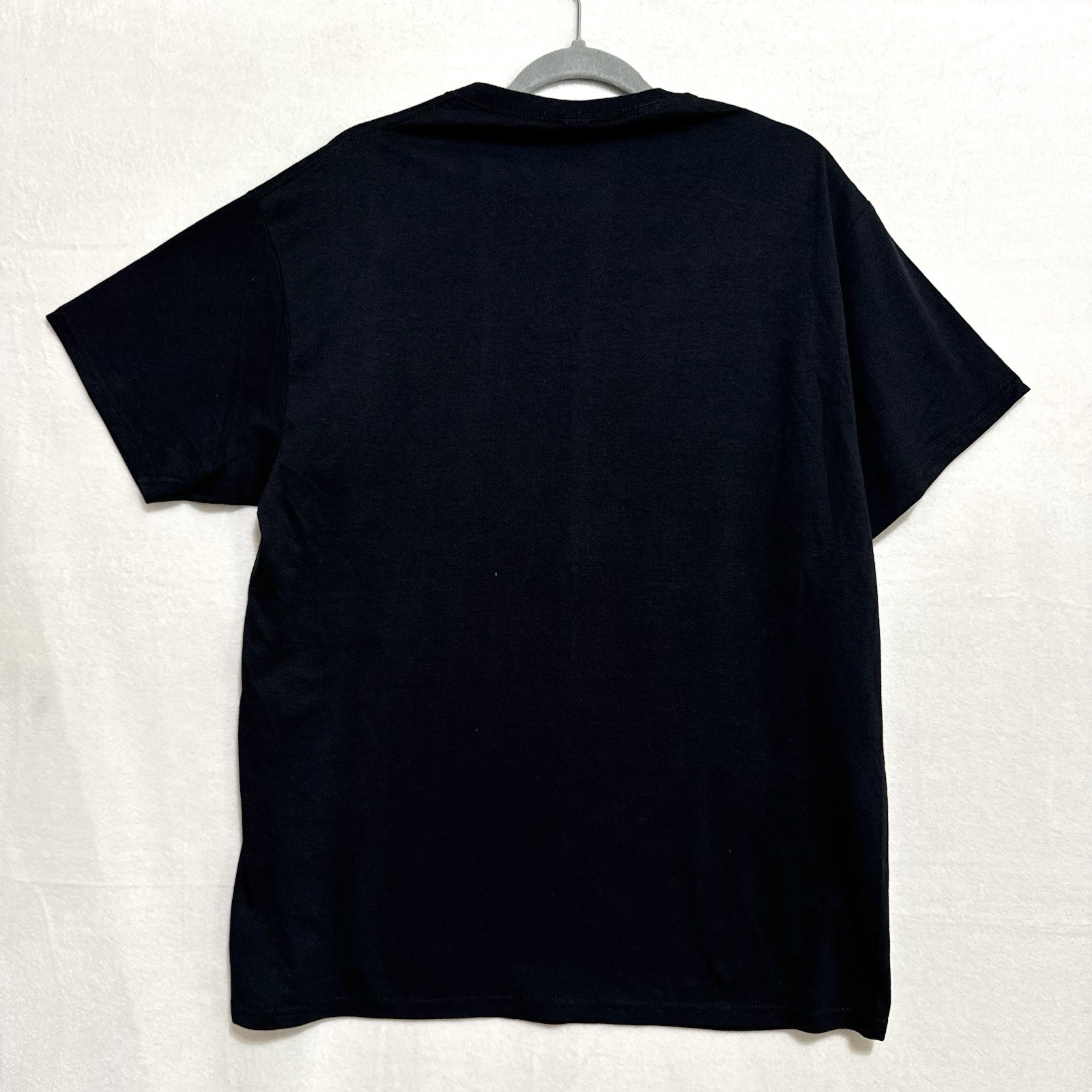 Men’s Graphic T-Shirt Medium Black Neon Smiley Face Unity Rave Streetwear NWOT gallery