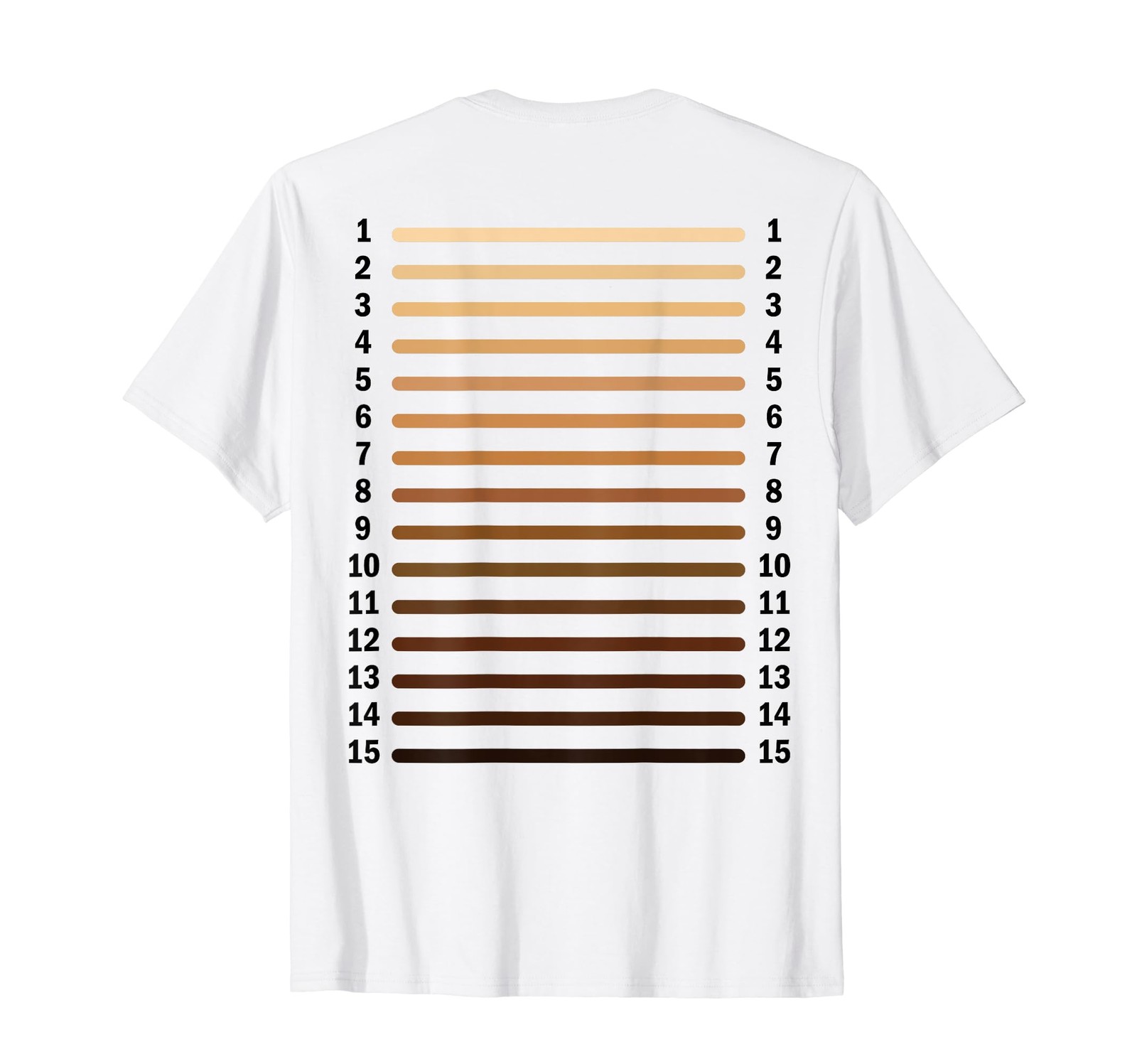 Hair Length Check Measurement Track Hair Growth Backprint T-Shirt