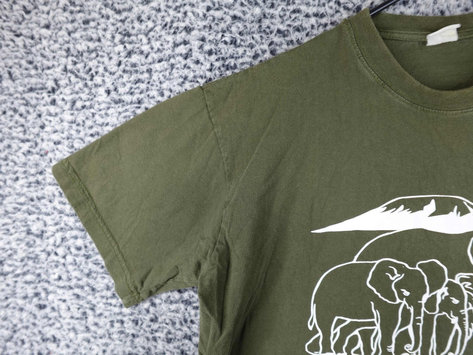 VTG Amboseli National Park Adult L Cropped Shirt Home of Elephants Kenya Africa gallery